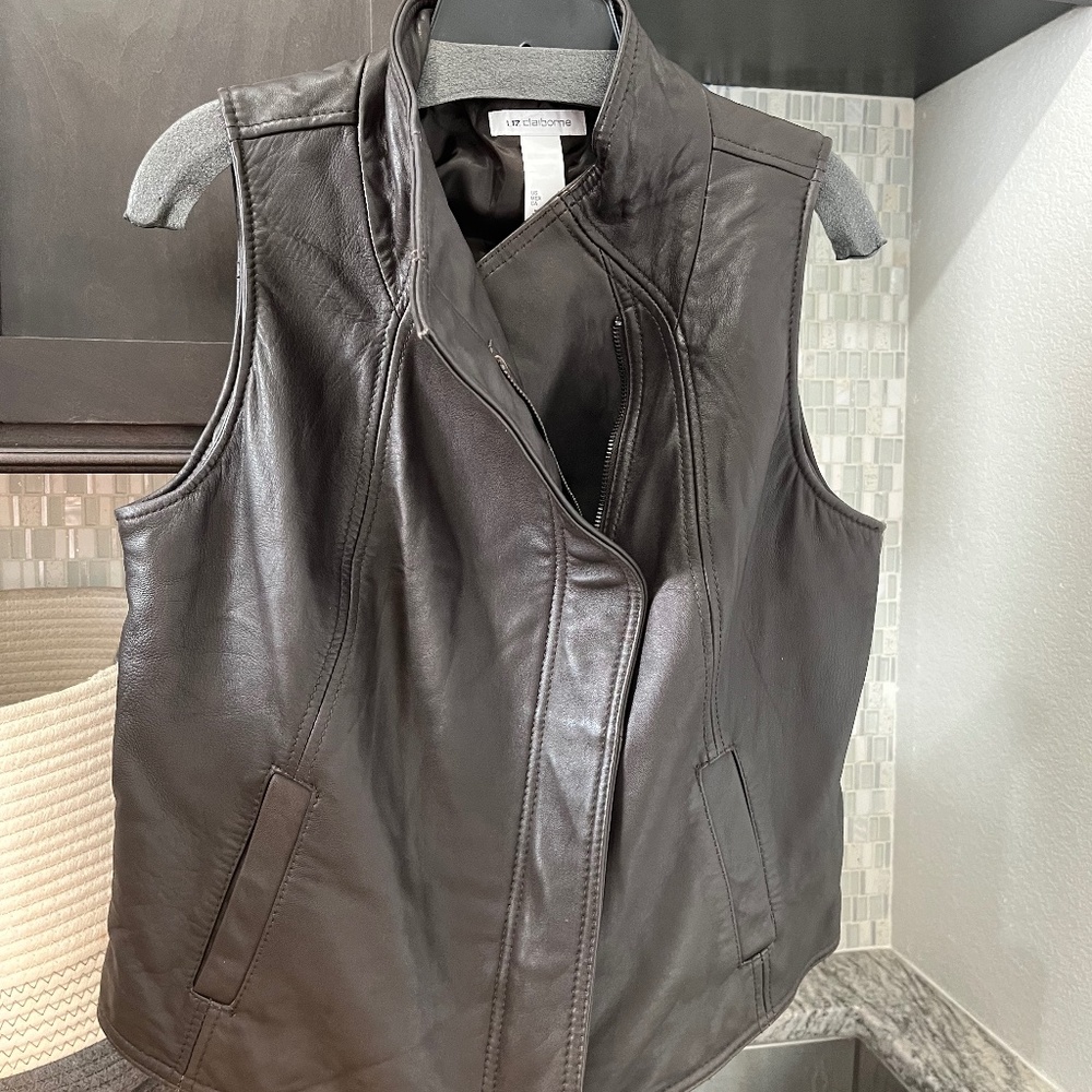 Leather vest